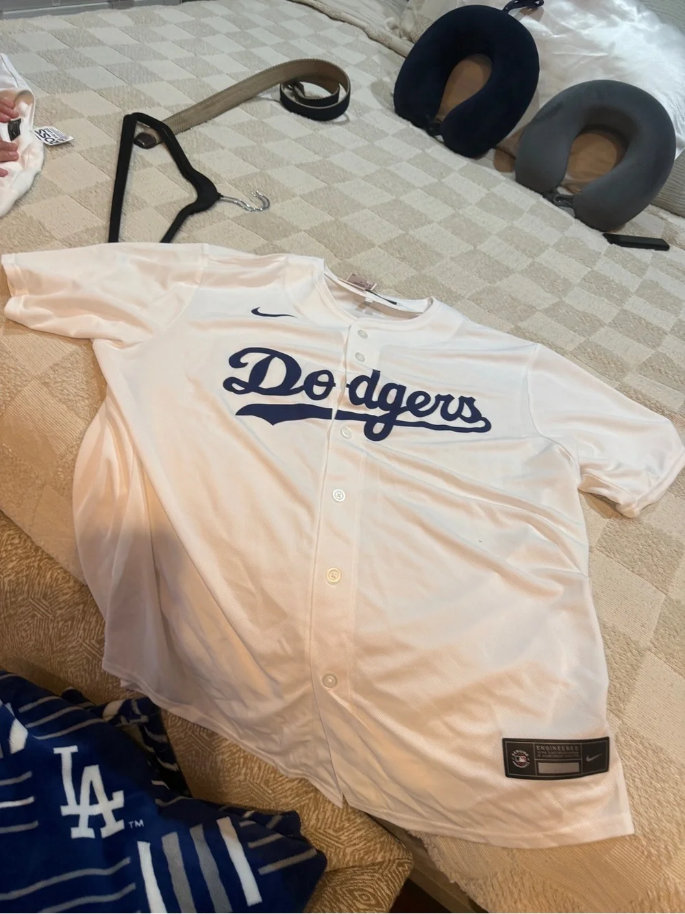 Nike New Los Angeles Dodgers Men’s  White Baseball Jersey XL